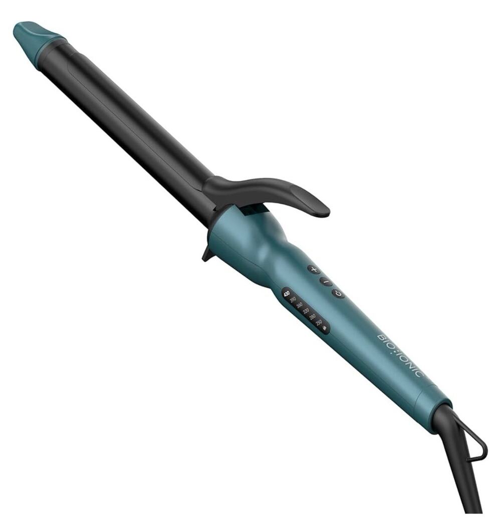 Bio Ionic Long Barrel 1” Curling Iron with Moisture Heat Technology -